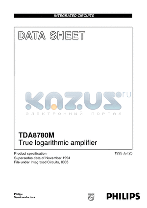 TDA8780M datasheet - True logarithmic amplifier