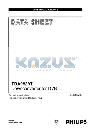 TDA9829T datasheet - Downconverter for DVB