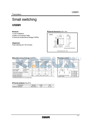 US6M1 datasheet - Small switching