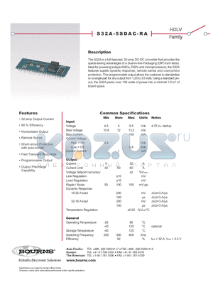 S32A-5SDAC-RA datasheet - 32-amp Output Current Nonisolated Output