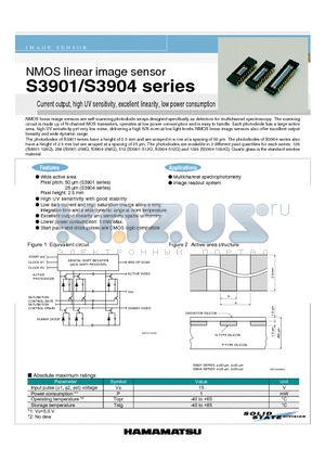 S3901-128Q datasheet - NMOS Linear image sensor