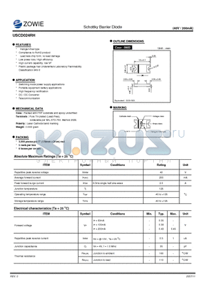 USCD024RH datasheet - Schottky Barrier Diode