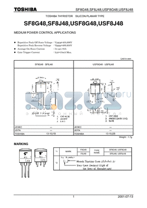 USF8G48 datasheet - MEDIUM POWER CONTROL APPLICATIONS