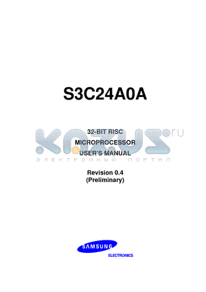 S3C24A0A datasheet - 32-BIT RISC MICROPROCESSOR