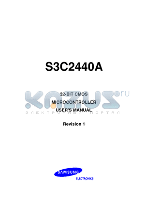 S3C2440 datasheet - 32-BIT CMOS MICROCONTROLLER