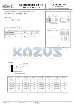 USFZ15V datasheet - SILICON EPITAXIAL PLANAR DIODE