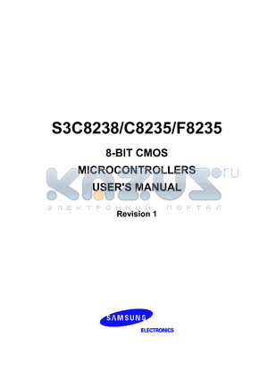 S3C8235 datasheet - 8-BIT CMOS MICROCONTROLLERS USERS MANUAL