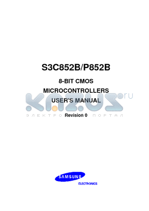 S3C852B datasheet - 8-BIT CMOS MICROCONTROLLERS