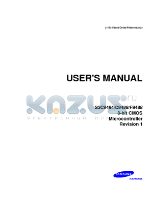 S3C9488 datasheet - 8-bit CMOS Microcontroller Revision 1