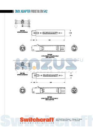 S3F5M datasheet - DMX ADAPTER PRODUCT BULLETIN 542