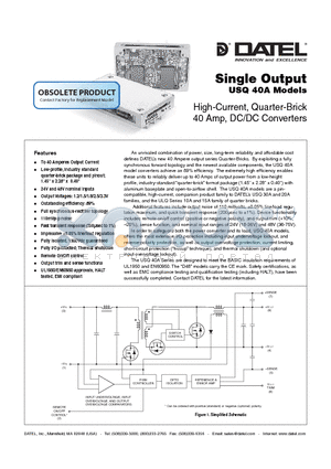 USQ-1.5/40-D48 datasheet - Single Output