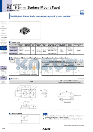 SKHMQLE010 datasheet - 6.26.5mm (Surface Mount Type)