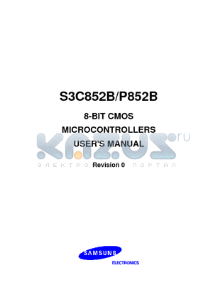 S3P852B datasheet - 8-BIT CMOS MICROCONTROLLERS