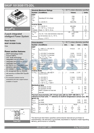 SKIIP1013GB172-2DL_07 datasheet - 2-pack-integrated intelligent Power System