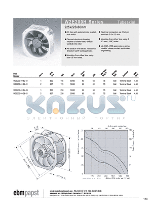 W2E200-HH64-05 datasheet - TUBEAXIAL