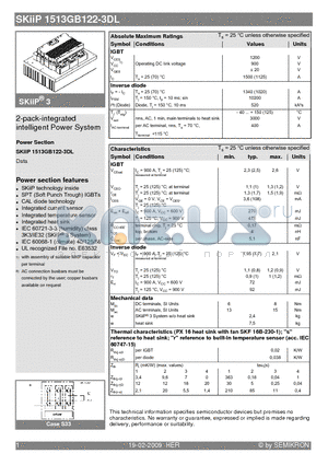 SKIIP1513GB122-3DL_09 datasheet - 2-pack-integrated intelligent Power System