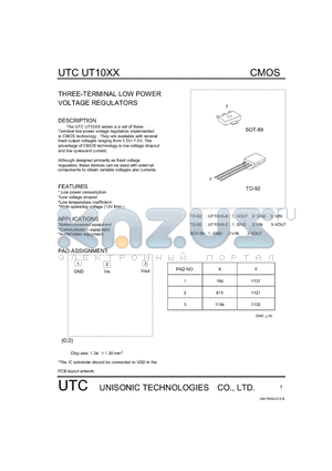 UT10XX-B datasheet - CMOS