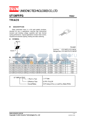 UT136FFP-6-TF3-R datasheet - TRIACS