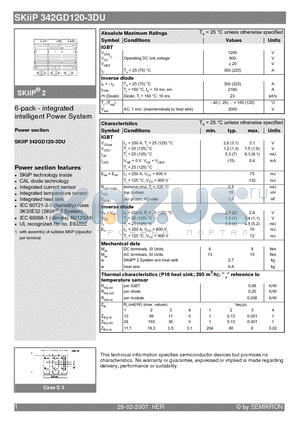 SKIIP342GD120-3DU_07 datasheet - 6-pack - integrated intelligent Power System