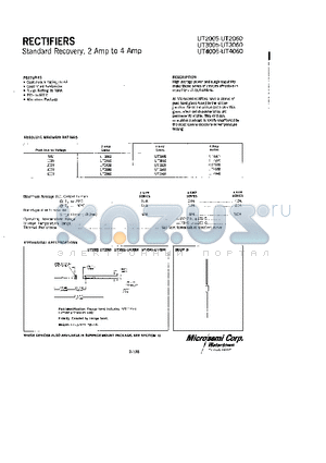 UT2010 datasheet - RECTIFIERS