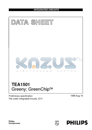 TEA1501 datasheet - Greeny; GreenChip