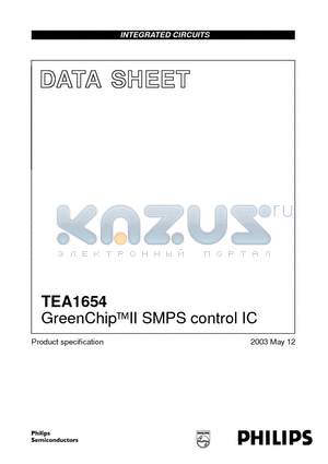 TEA1654 datasheet - GreenChipII SMPS control IC