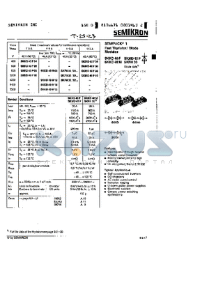 SKKD40F datasheet - Fast Thyristor/Diode Module