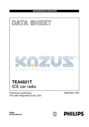 TEA6821T datasheet - ICE car radio