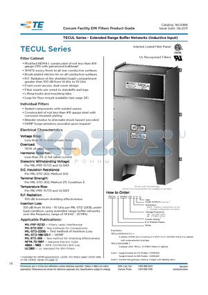 TECUL datasheet - TECUL Series - Extended Range Buffer Networks (Inductive Input)