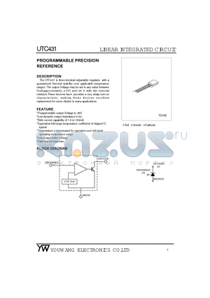 UTC431 datasheet - LINEAR INTEGRATED CIRCUIT