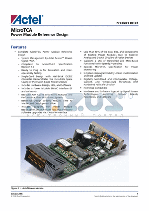 UTCA-PM-RD-S datasheet - MicroTCA Power Module Reference Design