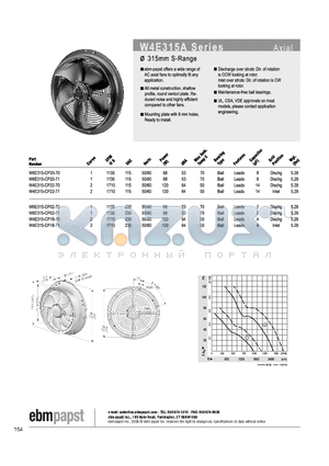 W4E315-CP18-71 datasheet - AXIAL