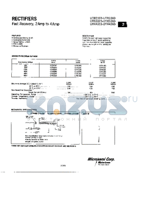 UTR2340 datasheet - RECTIFIERS