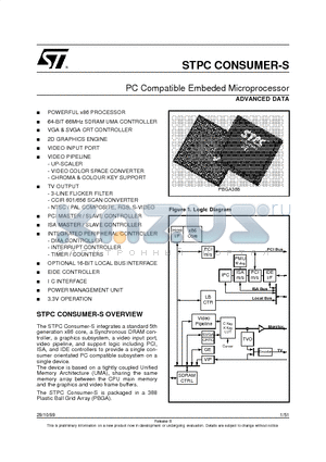 STPCCONSUMER-S datasheet - PC Compatible Embeded Microprocessor