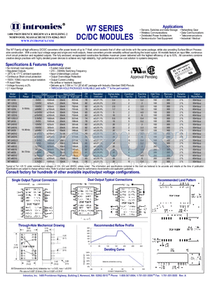 W7-12D5 datasheet - DC/DC MODULES