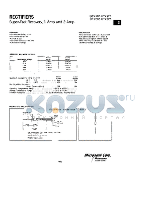 UTX105 datasheet - RECTIFIERS