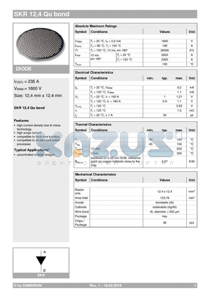 SKR12_10 datasheet - DIODE