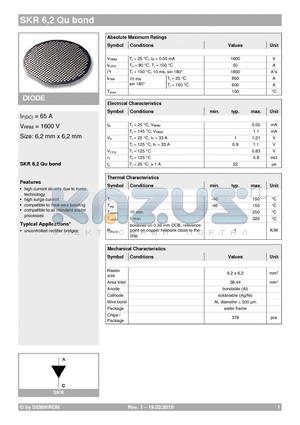 SKR6 datasheet - DIODE