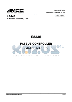 S5335QF datasheet - PCI Bus Controller, 3.3V