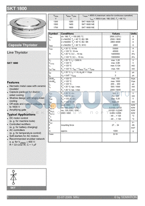 SKT1800_09 datasheet - Line Thyristor