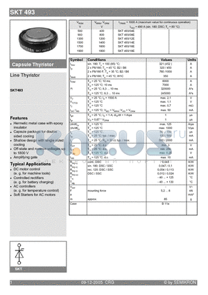 SKT493/18E datasheet - Line Thyristor