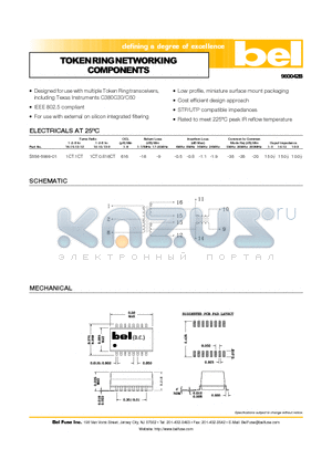 S556-5999-01 datasheet - TOKENRINGNETWORKING COMPONENTS