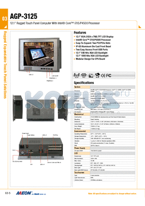 TF-AGP-3125HTT-A1-1010 datasheet - 12.1