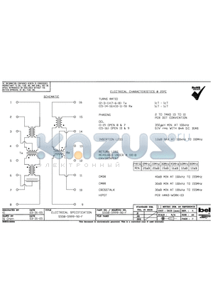 S558-5999-90-F datasheet - ELECTRICAL SPECIFICATION