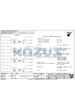 S558-5999-AC-F datasheet - ELECTRICAL SPECIFICATION