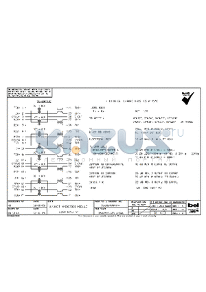 S558-5999-AA-F datasheet - 10/100BT MAGNETICS MODULE