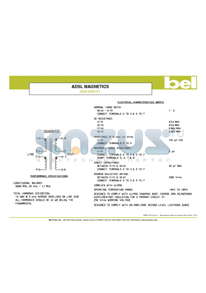 S560-6600-ET datasheet - ADSL MAGNETICS