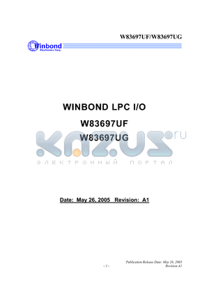 W83697UG datasheet - LPC I/O