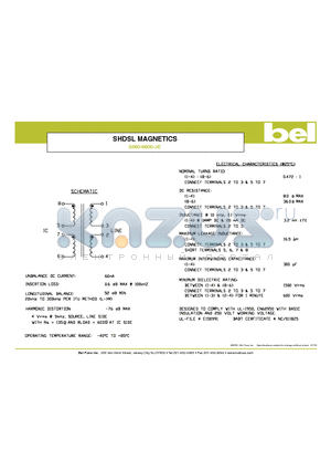 S560-6600-JE datasheet - SHDSL MAGNETICS