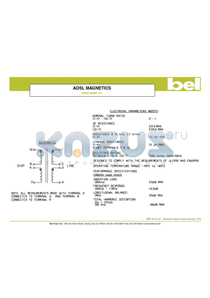 S560-6600-JY datasheet - ADSL MAGNETICS